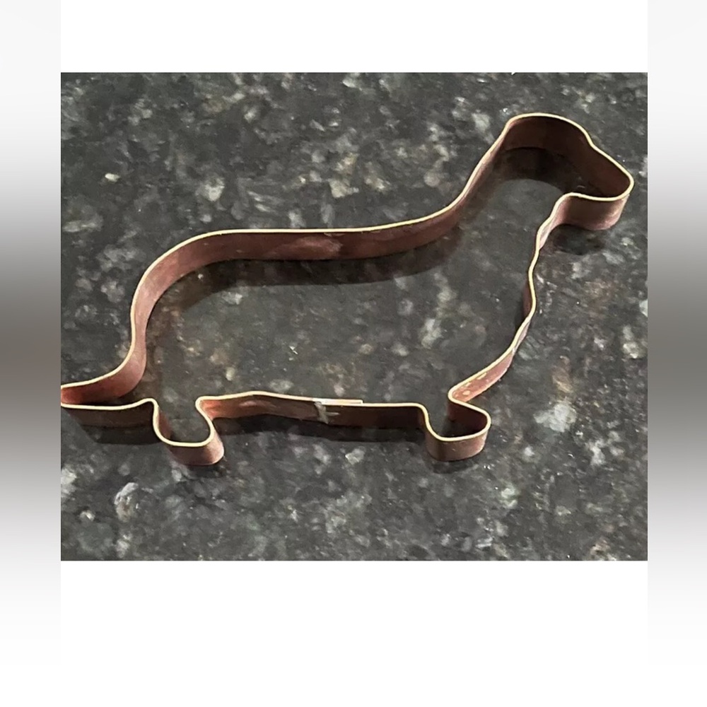 Vintage Martha By Mail Copper Dog Cookie Cutters